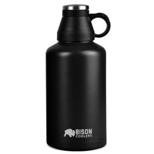 BISON BEER GROWLER - 64 OZ. BLACK