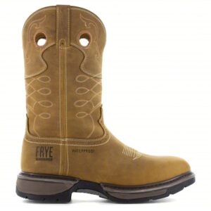 FRYE Western/Tan Steel Toe Waterproof