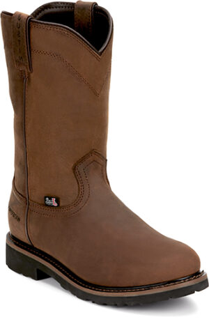 Justin Drywall Soft Toe WP Pull on Work Boot