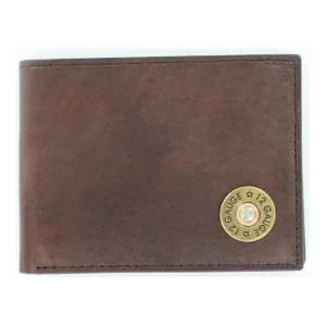 Nocona Brown Bullet Bi-Fold with Flip-case Rodeo Wallet