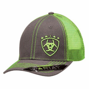ARIAT SIGNATURE LOGO CAP LIME GREEN - HATS CAP